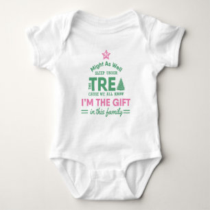 Funny Christmas Bodysuit Baby Girls I'm the Gift
