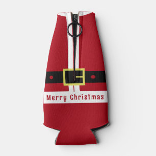 Funny Christmas Bottle Cooler Santa Claus