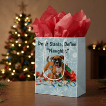Funny Christmas Boxer Dog