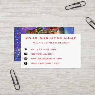 Funny Christmas Business Card Happy Gnomes