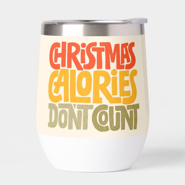 Funny Christmas Calories Don’t Count Design (Left)
