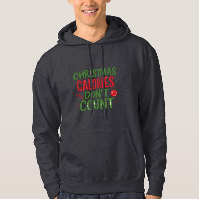 Funny Christmas Calories Hoodie (Front)