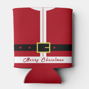 Funny Christmas Can Cooler Santa Claus