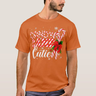 Funny Christmas Candy Cane Cutie Girls Xmas Pajam T-Shirt