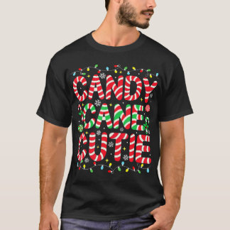 Funny Christmas Candy Cane Lover Crew Xmas Candy T-Shirt