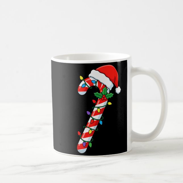 Funny Christmas Candy Canes Santa Xmas Kids Men Wo Coffee Mug (Right)