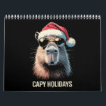 Funny Christmas Capy Holidays Xmas Capybara  Calendar<br><div class="desc">Funny Christmas Capy Holidays Xmas Capybara</div>