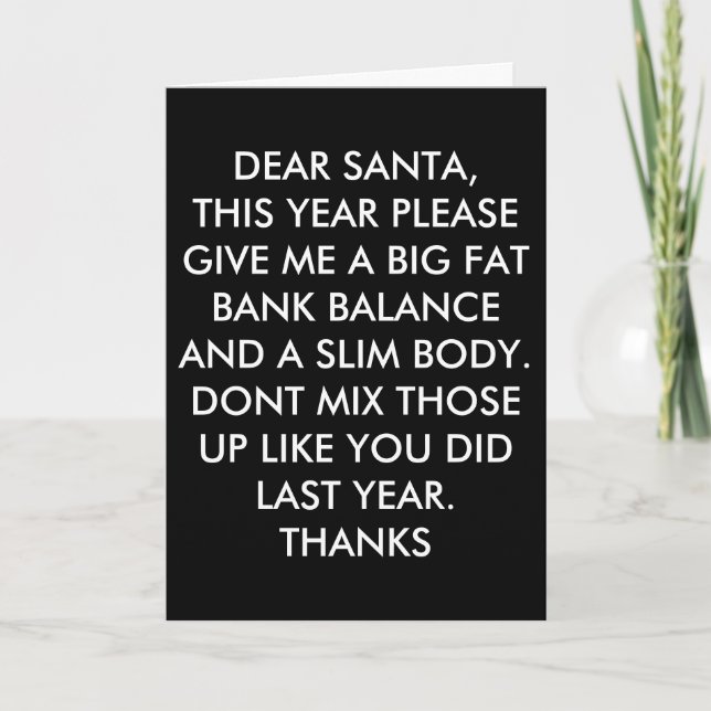 funny christmas card (Front)