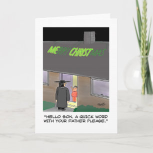 Funny Christmas Card: Christmas Lights Holiday Card