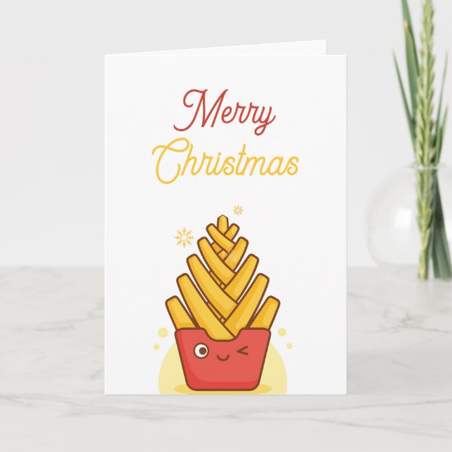 Funny Christmas Card  Folded Greeting Card (Front)