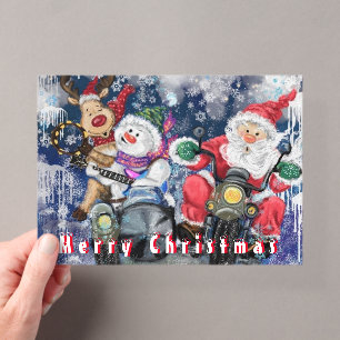 Funny Christmas Card Happy Christmas Friends Acrylic Invitations