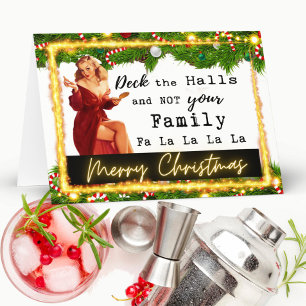 Funny Christmas Card Her Woman Best Friend Sassy