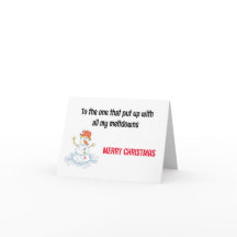 Funny Christmas Card, 