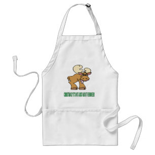 funny christmas card standard apron