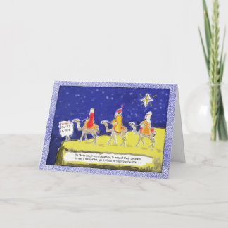 Funny Christmas Card: The Three Kings Holiday Card