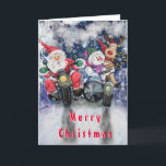 Funny Christmas Card with Happy Friends<br><div class="desc">Christmas Cards with Happy Friends - or Choose / Add Your Unique Text / Name / Colour - Make Your Special Christmas Card Gift - Resize and move or remove and add elements / text with customisation tool ! Drawing and Design by MIGNED. Please see my other projects / paintings....</div>