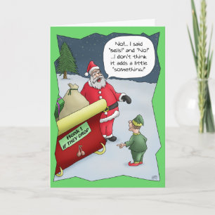 Funny Christmas Cards: Hard of Hearing Holiday Card