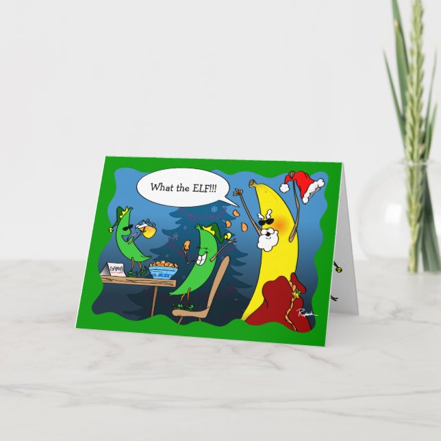 Funny Christmas Cards | Holiday Banana Greeting (Front)