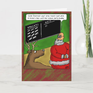 Funny Christmas Cards: Naughty and Nice Holiday Card