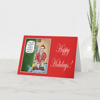 Funny Christmas Cards: Pit Stop Holiday Card