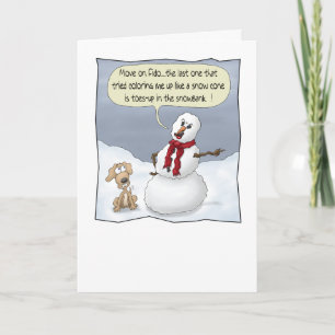 Funny Christmas Cards: Toes Up Holiday Card