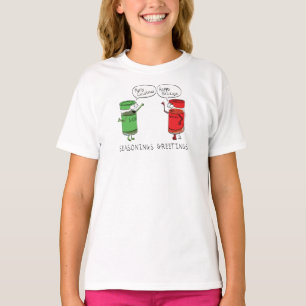 Funny Christmas Cartoon Cooking Spices T-Shirt