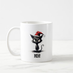 Funny Christmas Cat Coffee Mug