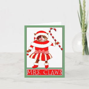 Funny Christmas Cat Holiday Card
