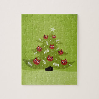 Funny Christmas Cat Lover Jigsaw Puzzle