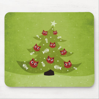 Funny Christmas Cat Lover Mouse Mat