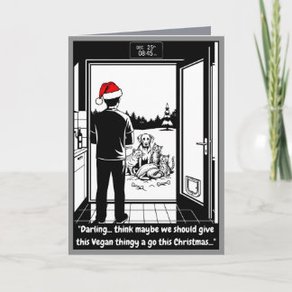 Funny Christmas cats and dogs card