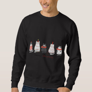 Funny Christmas Cats - Matching Family Meowy Pajam Sweatshirt