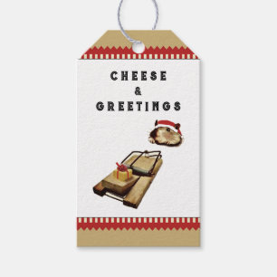 Funny Christmas Cheese Gift Tags