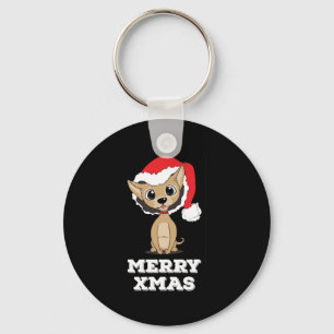 Funny Christmas Chihuahua product - perfect Key Ring