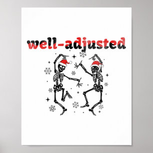 Funny Christmas Chiropractic Radiology Adjustment Poster