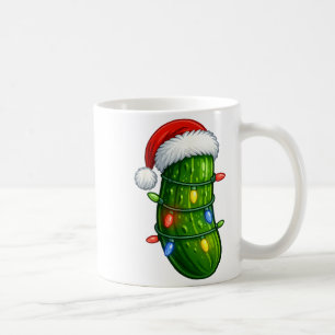 Funny Christmas Ckle Santa Hat Holiday Lights Gift Coffee Mug