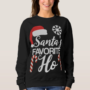 Funny Christmas Claus Family Pajama Santas Favorit Sweatshirt