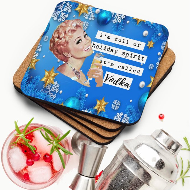Funny Christmas Coaster Best Friend Holiday Spirit (Creator Uploaded)