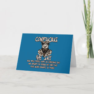 Funny Christmas Confucius Holiday Card