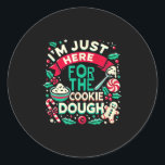 Funny Christmas Cookie Baker Cookie Baking Cookie  Classic Round Sticker<br><div class="desc">Funny Christmas Cookie Baker Cookie Baking Cookie Taster</div>