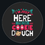 Funny Christmas Cookie Baker Cookie Baking Cookie  Classic Round Sticker<br><div class="desc">Funny Christmas Cookie Baker Cookie Baking Cookie Taster</div>