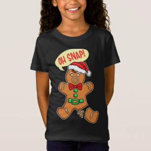 Funny Christmas Cookie Cookies OH SNAP Gingerbread T-Shirt