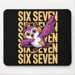Funny Christmas Cool Owl Dabbing Xmas Dab Six Seve Mouse Mat