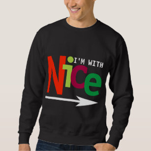 Funny Christmas Couple Matching Naughty & Nice #2 Sweatshirt