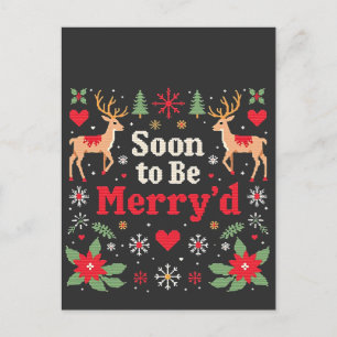Funny Christmas Couples Postcard