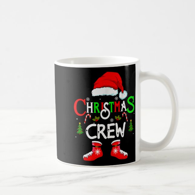 Funny Christmas Crew Xmas Squad Santa Family Pajam Coffee Mug (Right)