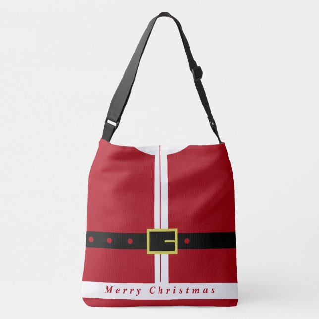 Funny Christmas Crossbody Bag Santa Claus Gift (Back)