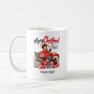 Funny Christmas Day Off Personalised Card Coffee Mug