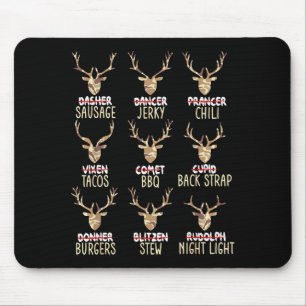 Funny Christmas Deer Hunting Hunters All Of Santa' Mouse Mat