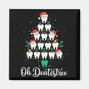 Funny Christmas Dentist Xmas Dental Oh Dentistree Magnet